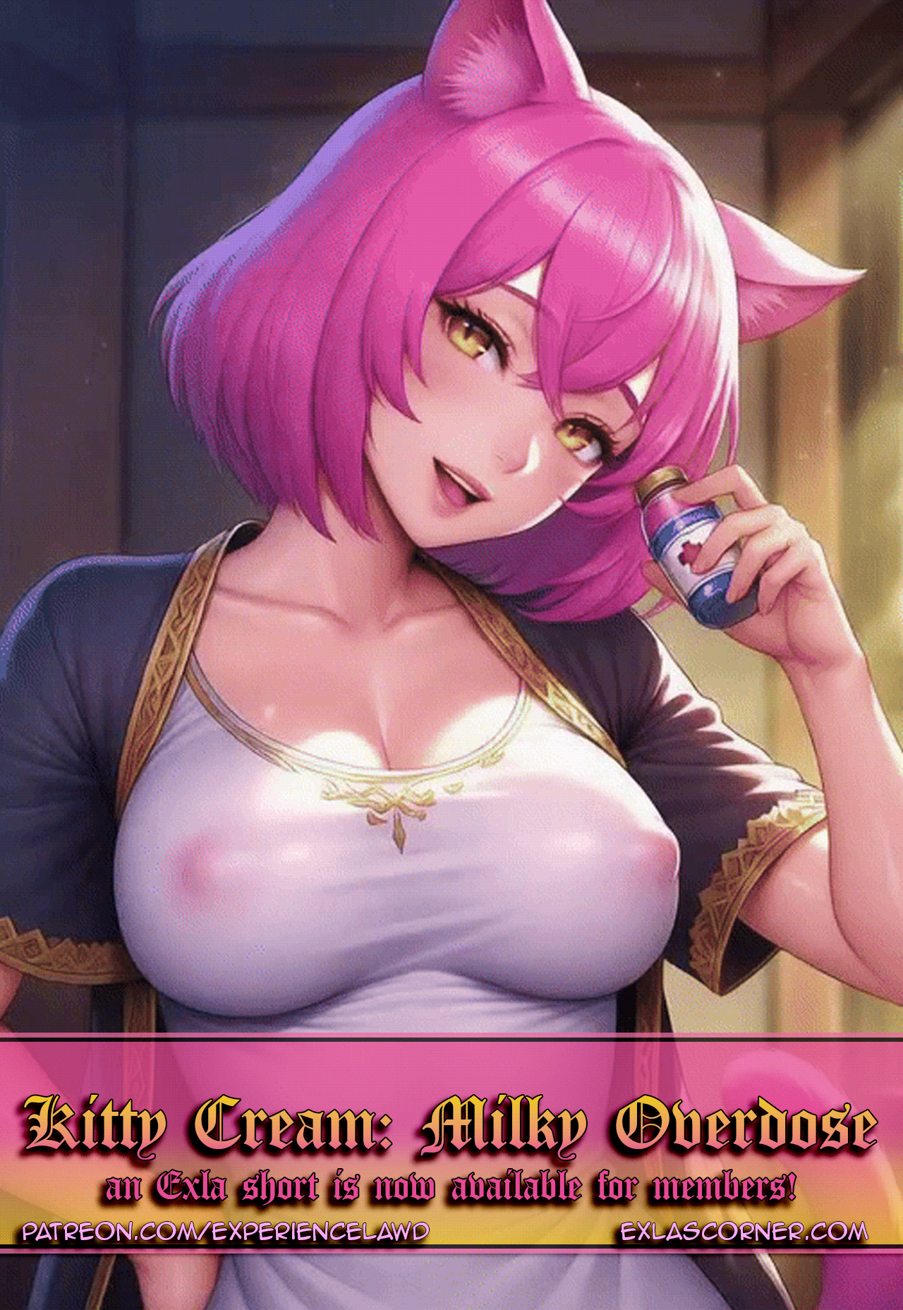 Kitty Cream: Milky Overdose - Partially animated version